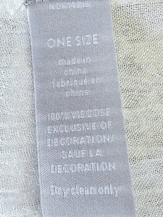 Nordstrom Women's White Kimono One Size Flowy Lace Fairy Bohemian Romantic Y2K - Picture 11 of 13